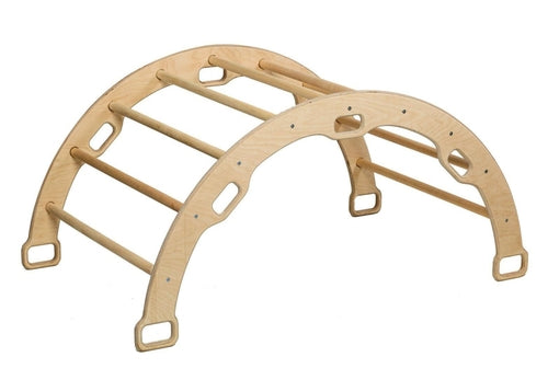 Montessori Climber Set: Arch, Rocker, Ramp, and Pillow