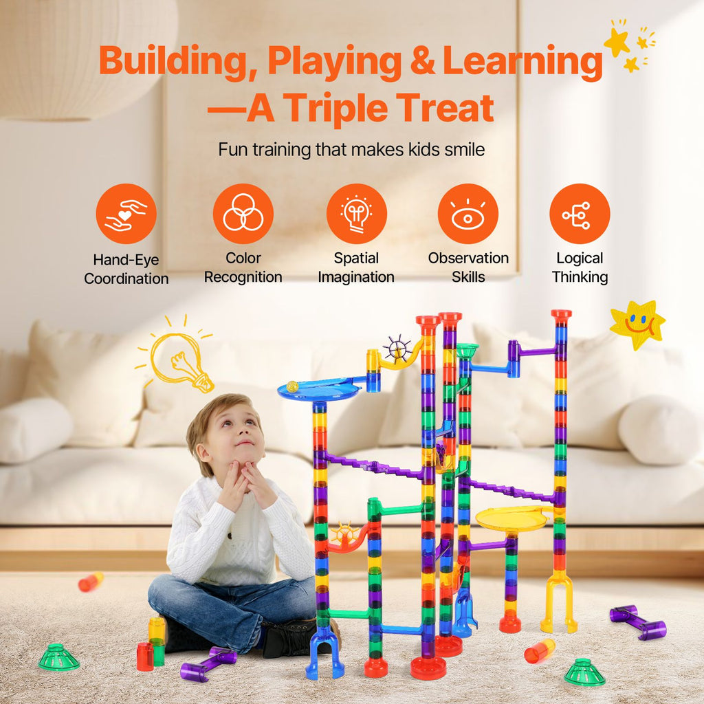 3-in-1 Sensory Marble Run – Calming Educational Toy for Kids | Focus, Fine Motor Skills &amp; Cognitive Development